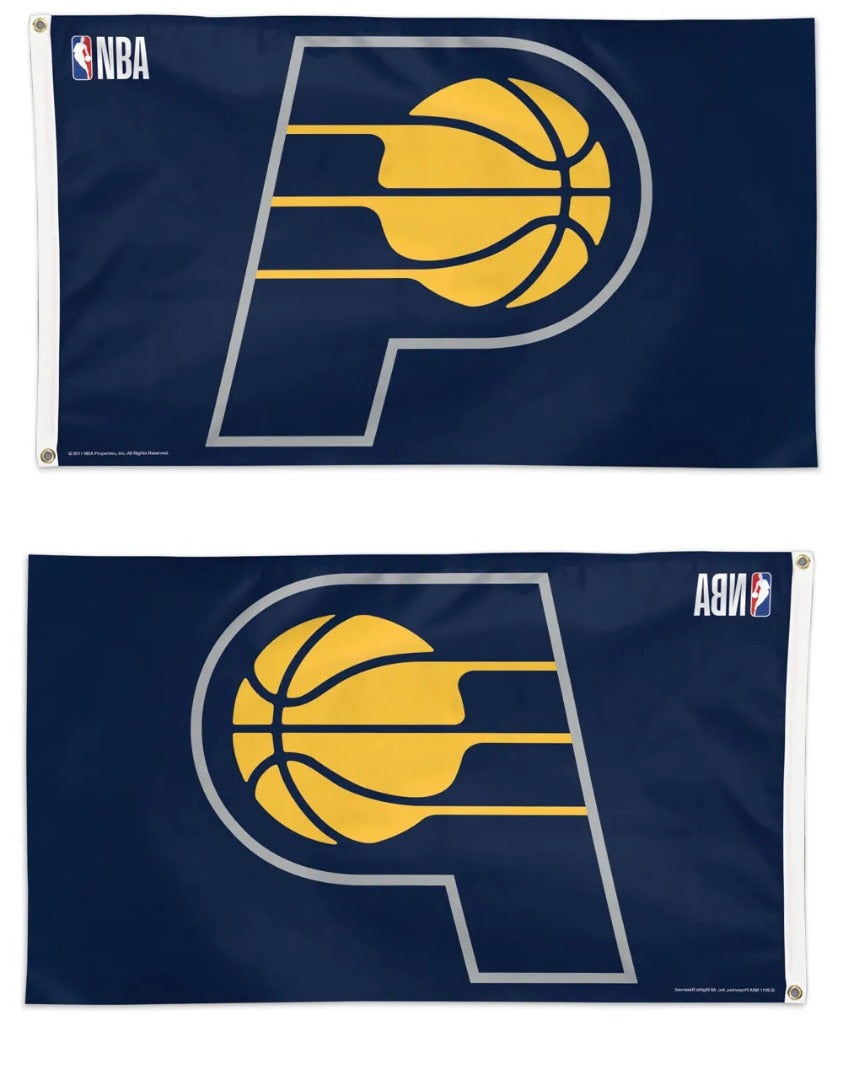 Indiana Pacers Flag 3x5 Flag Navy Logo heartlandflags