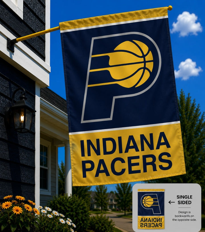 Indiana Pacers Flag Vertical House Banner