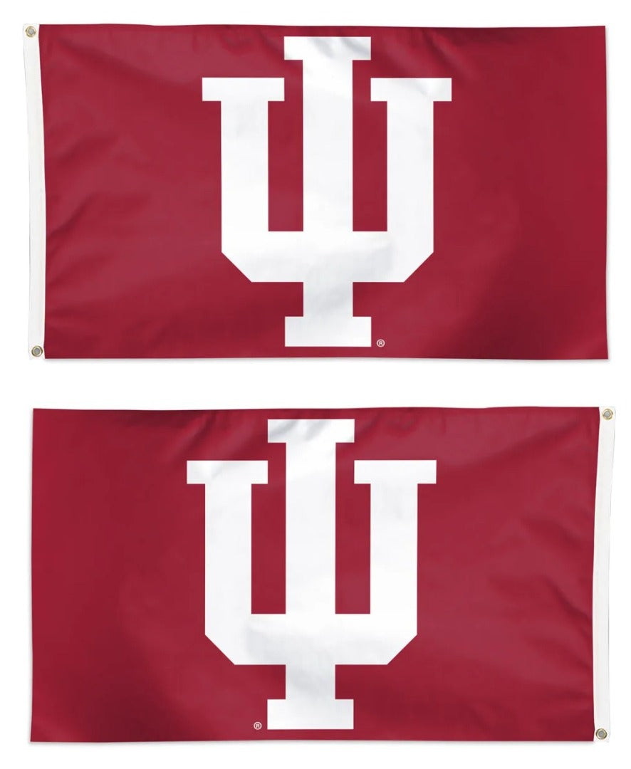 Indiana University Flag 3x5 Hoosiers IU Logo Red heartlandflags