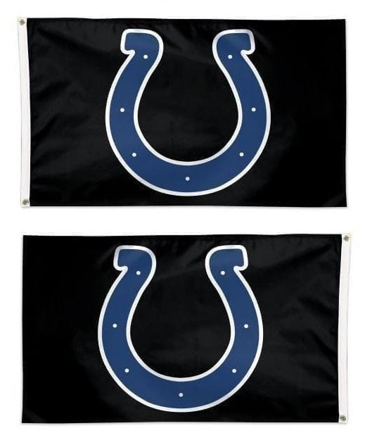 Indianapolis Colts Flag 3x5 Logo Black 2 Sided NFL