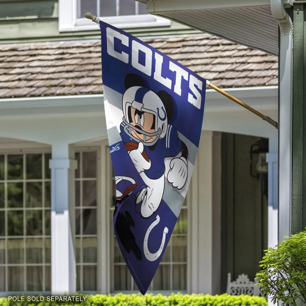 Indianapolis Colts Banner Mickey Mouse Football House Flag heartlandflags