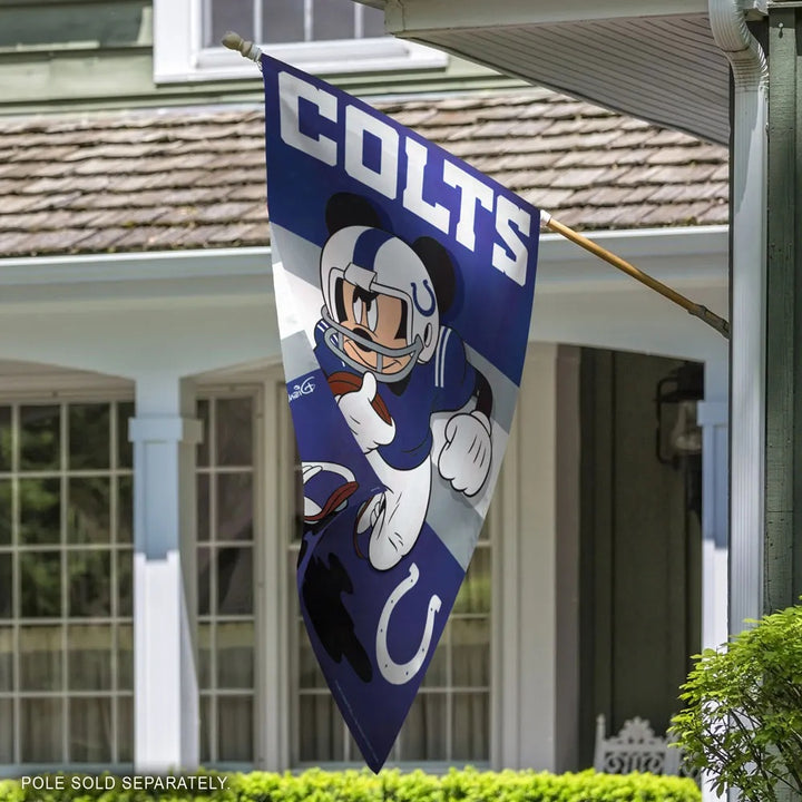 Indianapolis Colts Banner Mickey Mouse Football House Flag heartlandflags