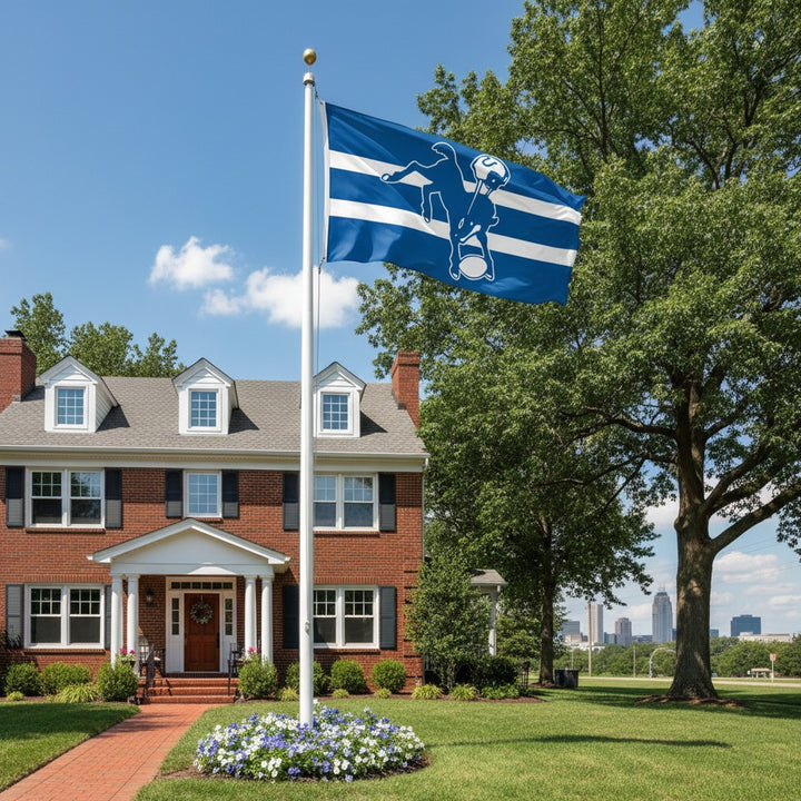 Indianapolis Colts Flag 3x5 Classic Logo Retro heartlandflags