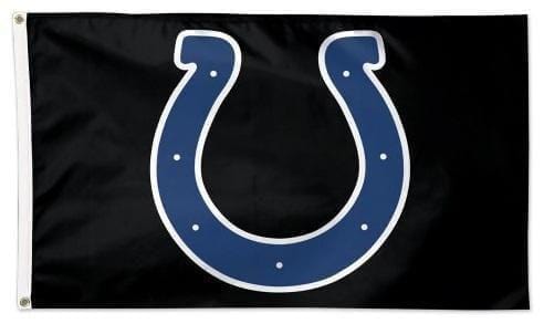 Indianapolis Colts Flag 3x5 Logo Black heartlandflags