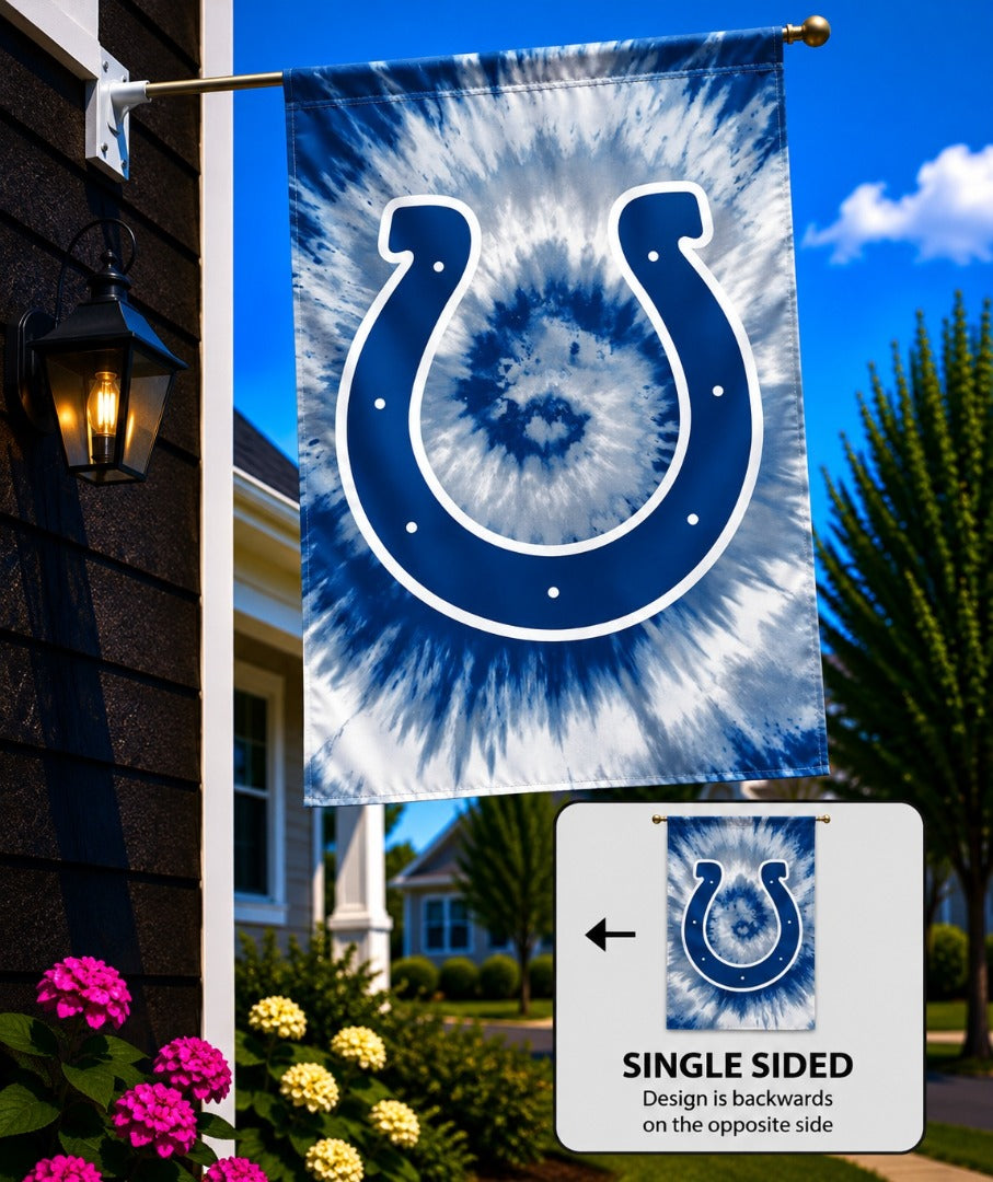 Indianapolis Colts Tie Dye Banner heartlandflags