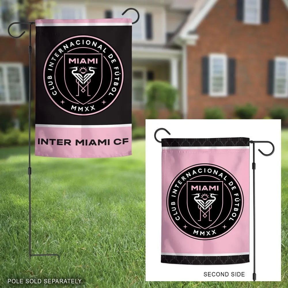 Inter Miami CF 2 Sided Garden Flag 12.5x18 heartlandflags