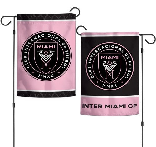 Inter Miami CF 2 Sided Garden Flag 12.5x18 heartlandflags