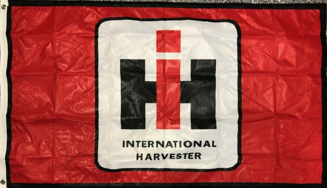 International Harvester Flag 3x5 IH Logo 2 Sided heartlandflags