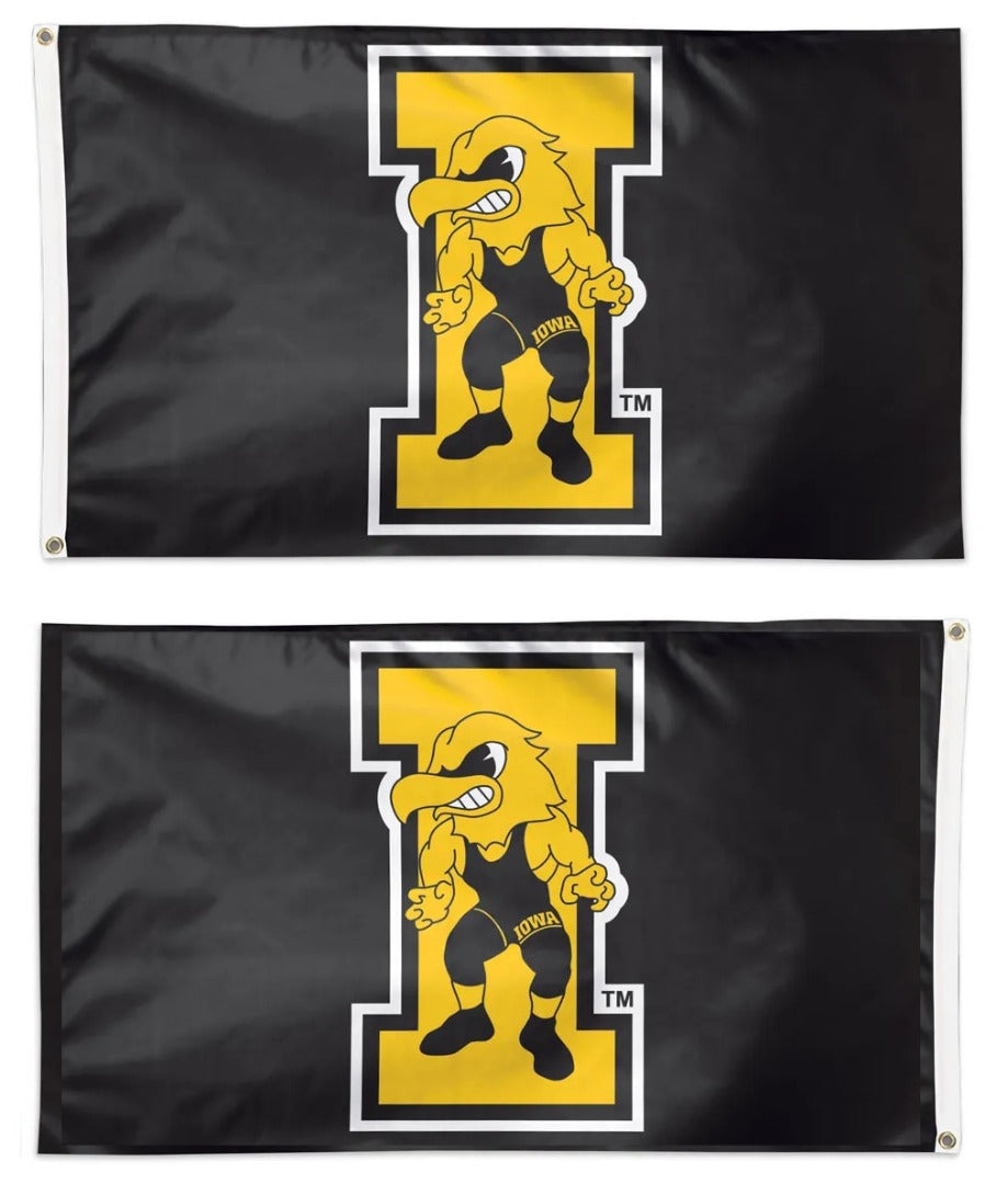 Iowa Hawkeyes 2 Sided Wrestling 3x5 Flag heartlandflags