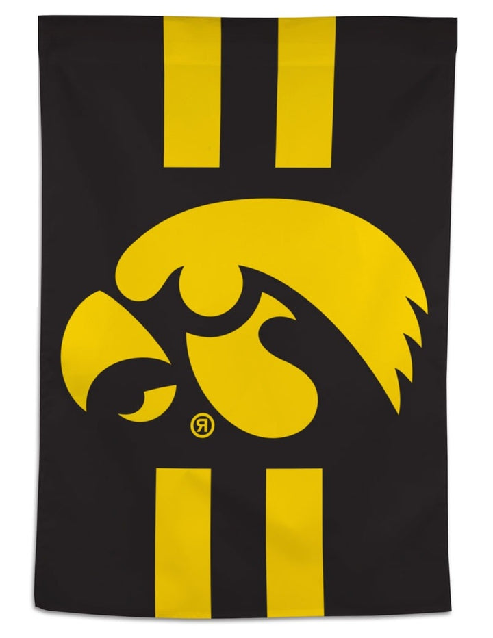 Iowa Hawkeyes Banner Vertical Stripe heartlandflags