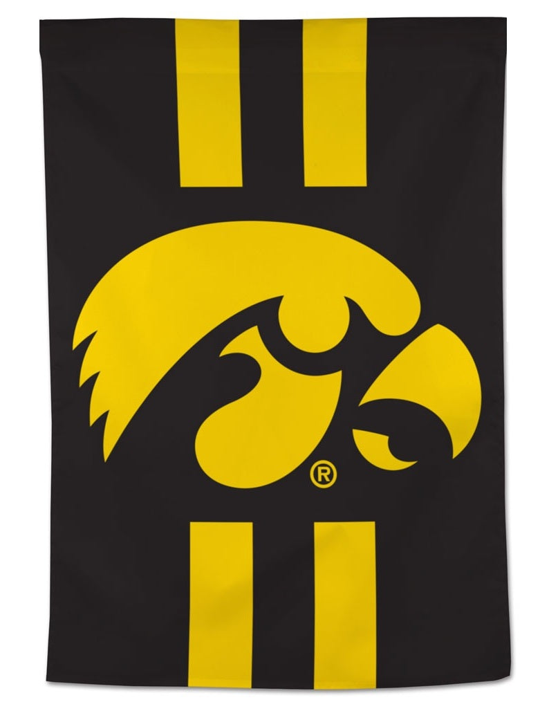 Iowa Hawkeyes Banner Vertical Stripe heartlandflags