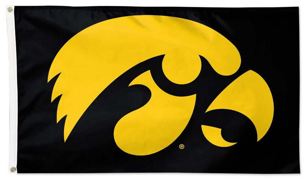 Iowa Hawkeyes Boat Flag 2 Sided heartlandflags