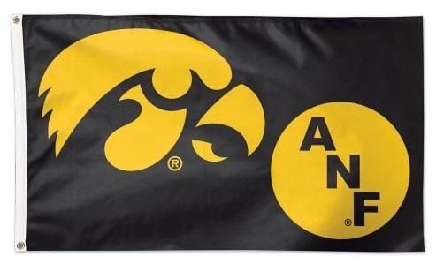 Iowa Hawkeyes Flag 3x5 ANF Logo heartlandflags