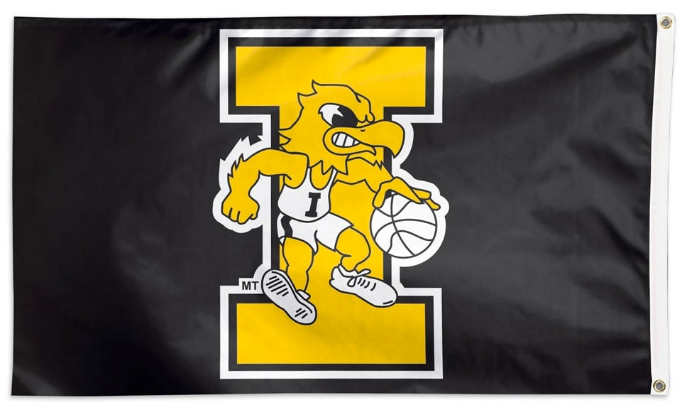 Iowa Hawkeyes Flag 3x5 Basketball Logo heartlandflags