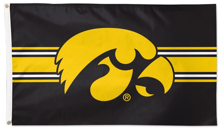 Iowa Hawkeyes Flag 3x5 Horizontal Stripe heartlandflags