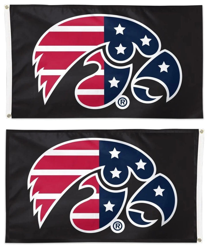 Iowa Hawkeyes Flag 3x5 Patriotic Logo 2 Sided heartlandflags