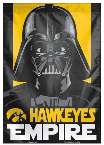 Iowa Hawkeyes Star Wars Banner Flag Darth Vader heartlandflags