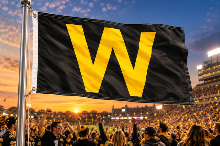Iowa Hawkeyes Win Flag 2 Sided – 4x6 Feet – Black heartlandflags