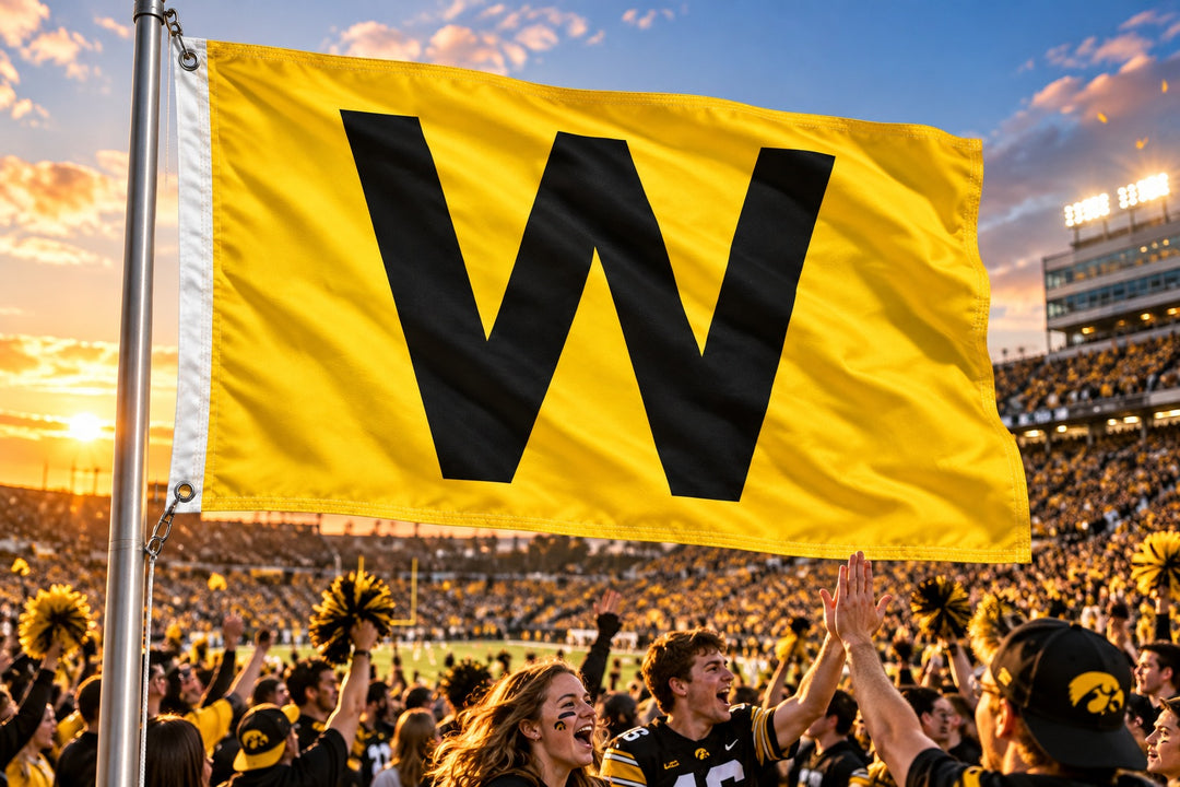 Iowa Hawkeyes Win Flag 2 Sided – 4x6 Feet – Yellow heartlandflags