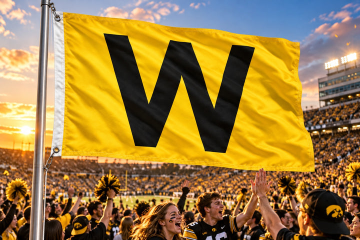 Iowa Hawkeyes Win Flag 2 Sided – 4x6 Feet – Yellow heartlandflags