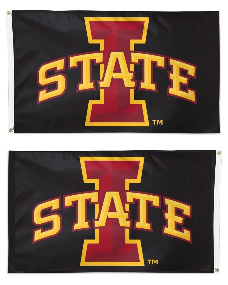Iowa State 2 Sided Black 3x5 Flag heartlandflags