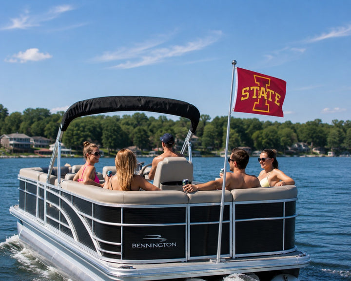 Iowa State 2 Sided Boat Flag 16x24 heartlandflags