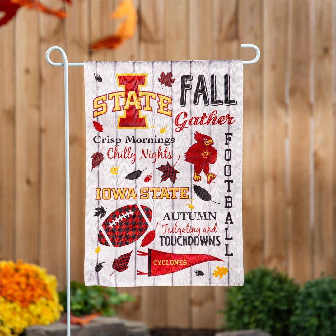 Iowa State 2 Sided Fall Garden Flag heartlandflags
