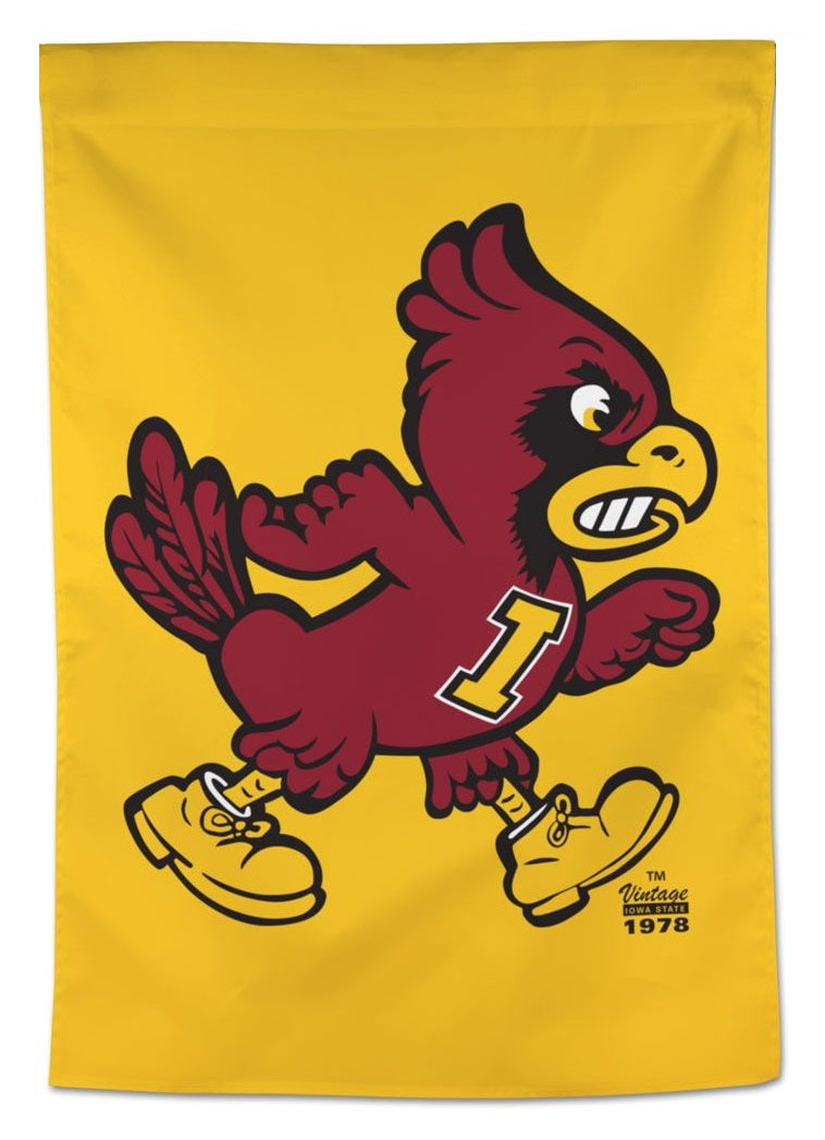 Iowa State Banner 2 Sided Angry Cy heartlandflags