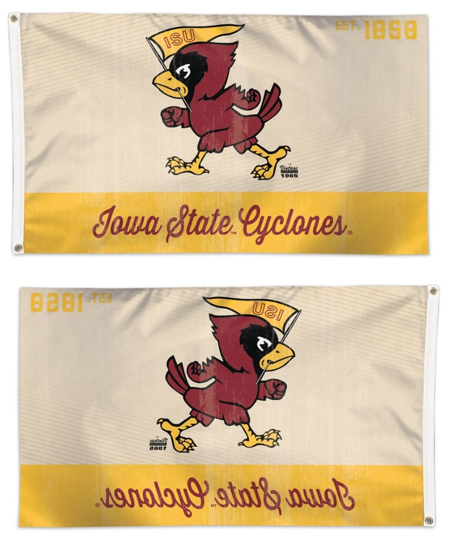 Iowa State Classic Vintage Logo 3x5 Flag heartlandflags