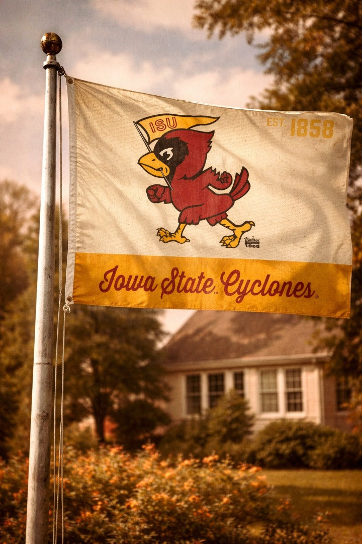 Iowa State Classic Vintage Logo 3x5 Flag heartlandflags