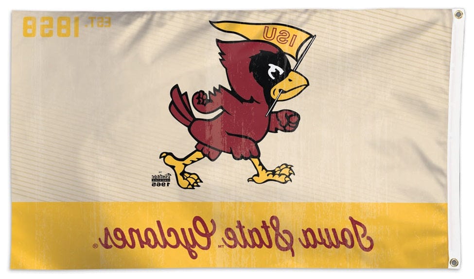 Iowa State Classic Vintage Logo 3x5 Flag heartlandflags