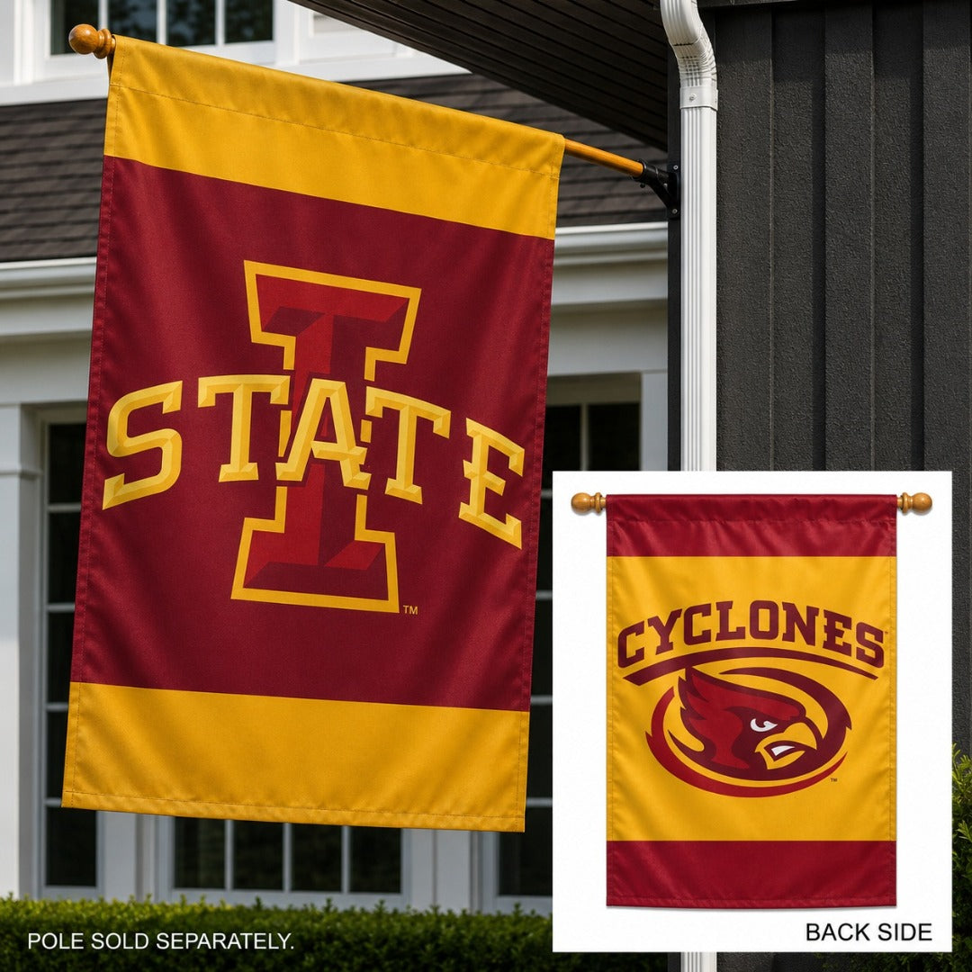 Iowa State Cyclones Flag 2 Sided House Banner heartlandflags
