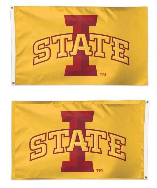 Iowa State Cyclones Flag 2 Sided Yellow heartlandflags