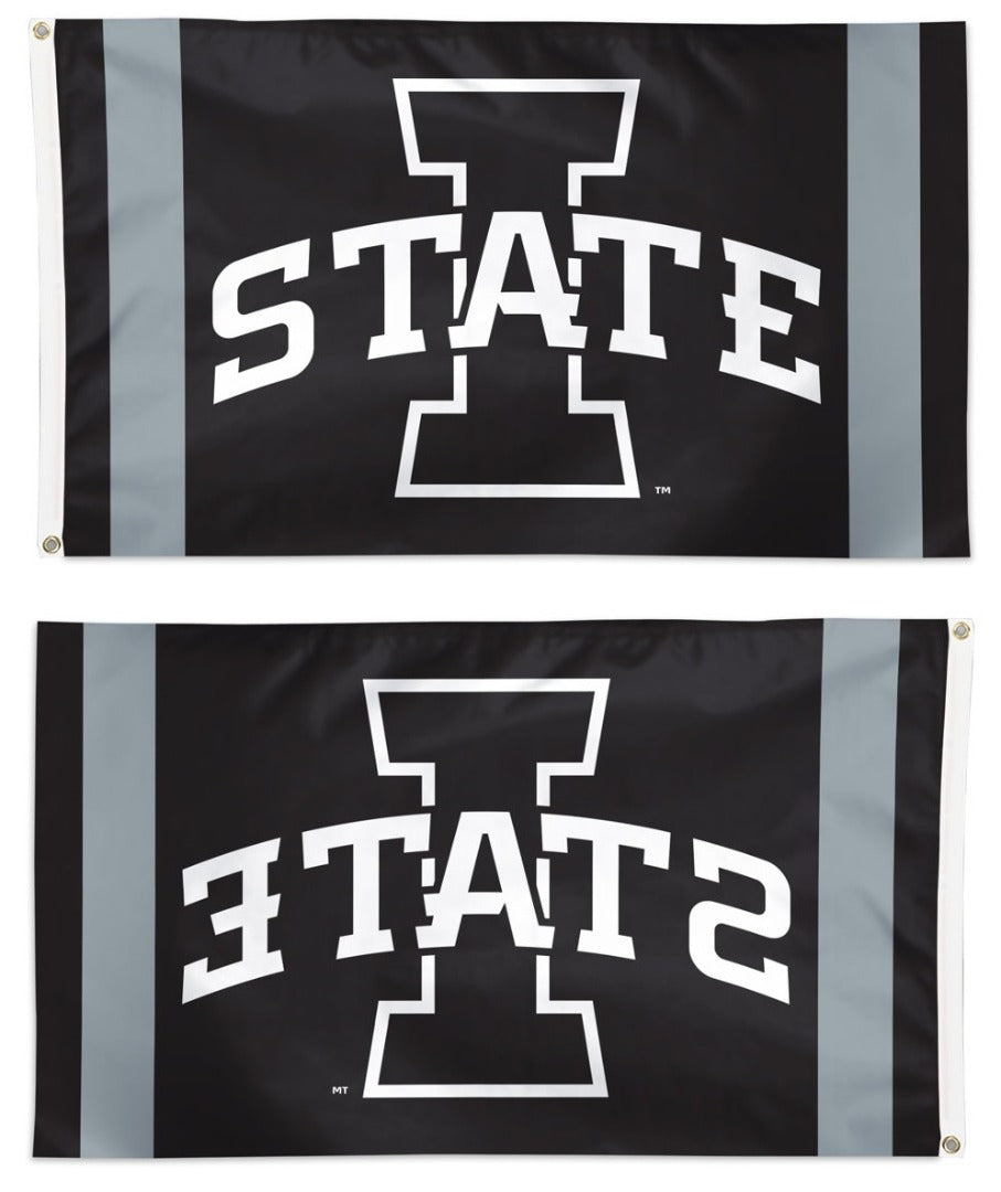 Iowa State Cyclones Flag 3x5 Black White heartlandflags