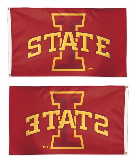 Iowa State Cyclones Flag 3x5 Cardinal I State Logo heartlandflags