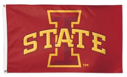 Iowa State Cyclones Flag 3x5 Cardinal I State Logo heartlandflags