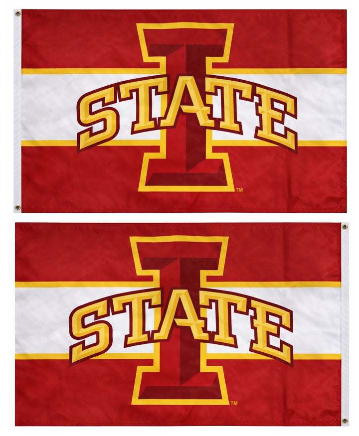 Iowa State Cyclones Flag 3x5 Striped 2 Sided heartlandflags