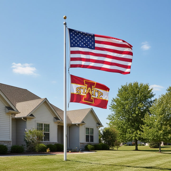 Iowa State Cyclones Flag 3x5 Striped 2 Sided heartlandflags