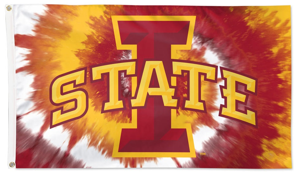 Iowa State Cyclones Flag 3x5 Tie Dye Peace heartlandflags