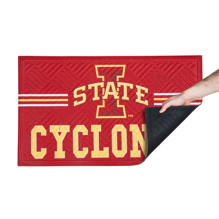 Iowa State Cyclones Floor Mat Embossed Cross Hatch heartlandflags