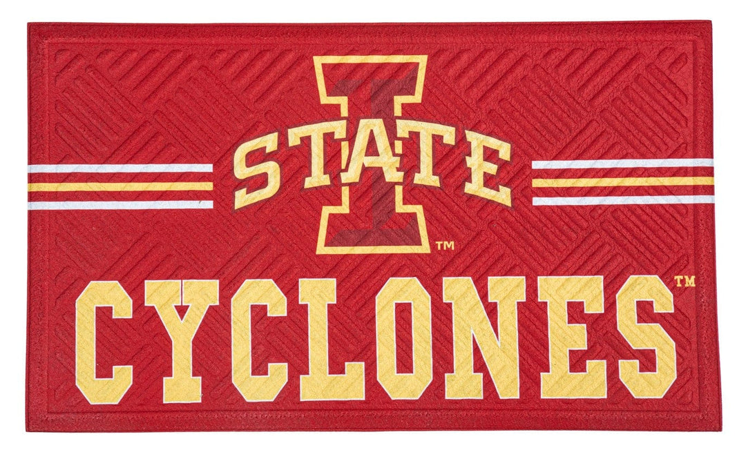 Iowa State Cyclones Floor Mat Embossed Cross Hatch heartlandflags