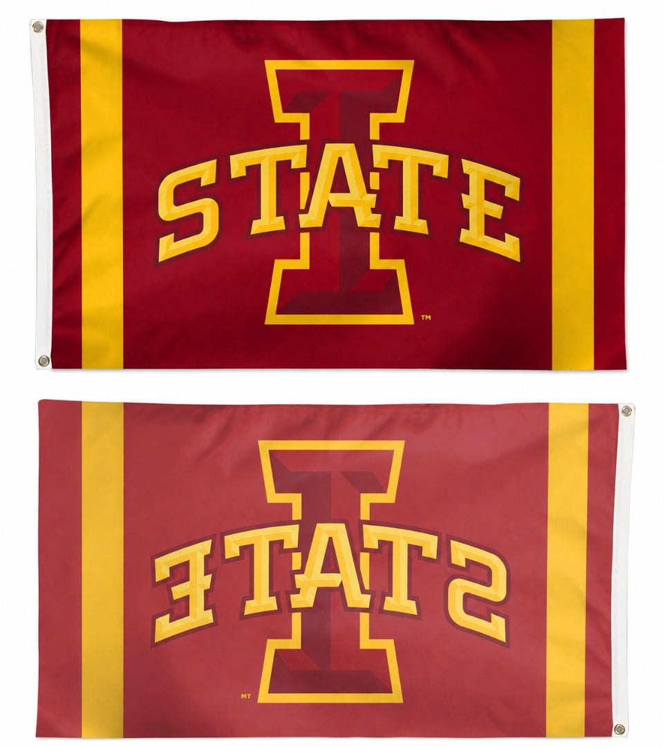 Iowa State Cyclones Vertical Stripes 3x5 Flag heartlandflags