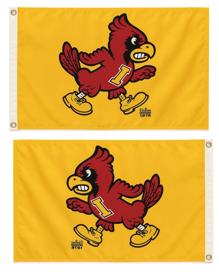 Iowa State Cyclones Vintage Cy Yellow 3x5 Flag heartlandflags