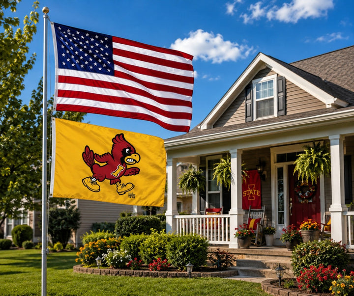Iowa State Cyclones Vintage Cy Yellow 3x5 Flag heartlandflags