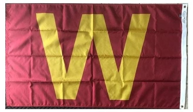 Iowa State Cyclones Win Flag 2x3 Yellow W heartlandflags