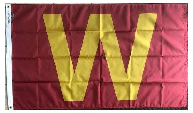 Iowa State Cyclones Win Flag 2x3 Yellow W heartlandflags