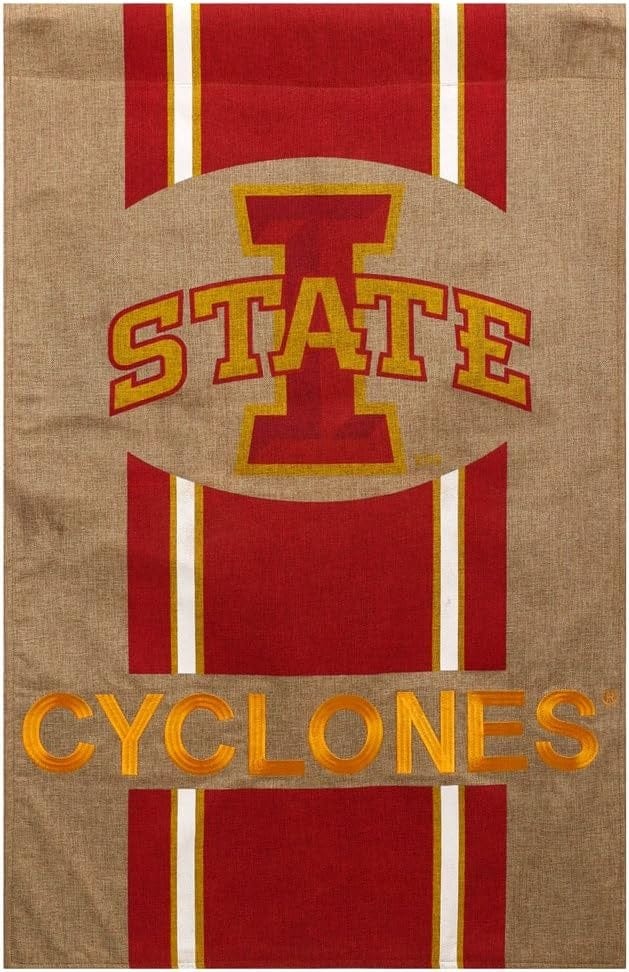 Iowa State Flag 2 Sided Burlap House Banner heartlandflags