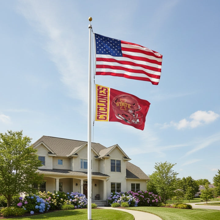 Iowa State Flag 3x5 Cyclones Helmet heartlandflags