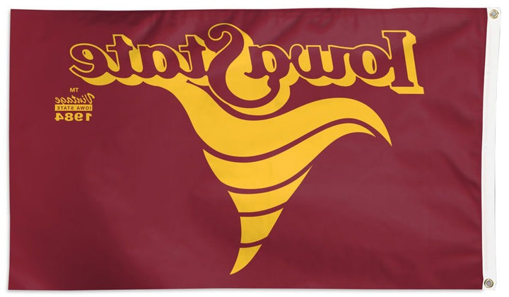 Iowa State Flag 3x5 Vintage Cyclone Logo heartlandflags