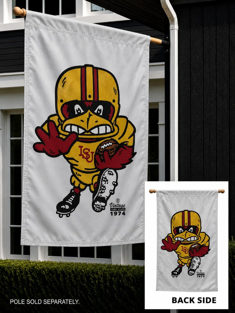 Iowa State Football 2 Sided White Banner heartlandflags